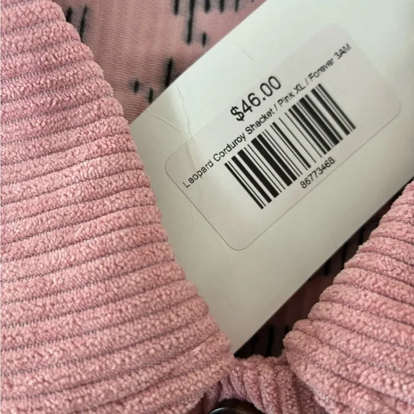 NWT Sweet 3 Boutique Leopard Corduroy Shacket - Picture 5 of 13